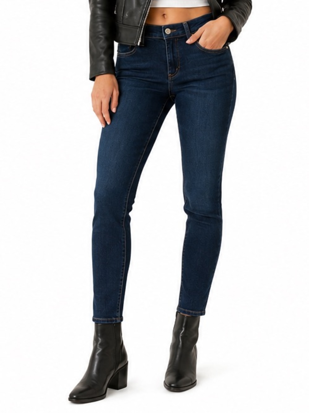 Rag & Bone Skinny Jeans Size 26 Dark Wash Mid Rise Stretch Denim